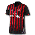 Милан майка игровая 2016-17 Adidas красно-черная
