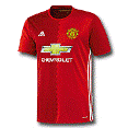 Манчестер Юнайтед майка игровая 2016-17 Adidas красная